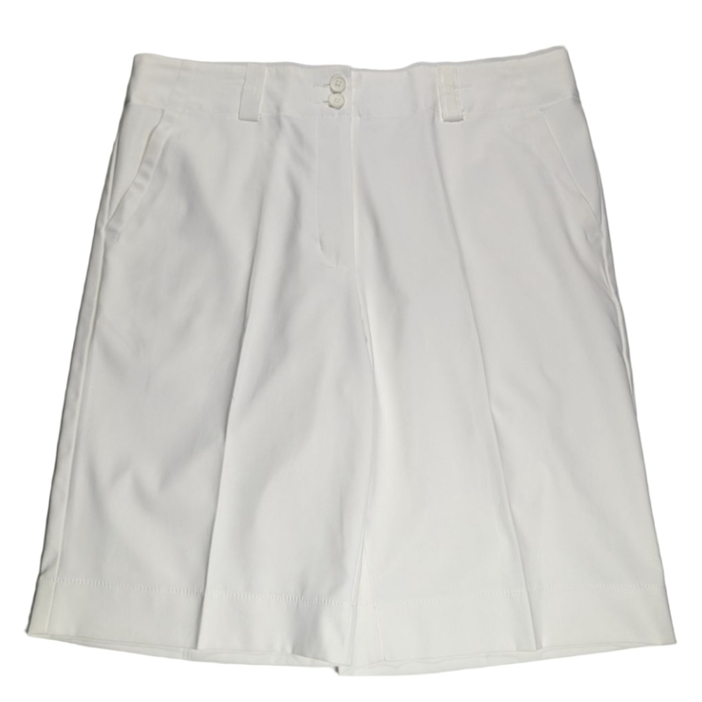 Nike Golf Dri Fit White Golf Shorts Women's Size 10 Athletic